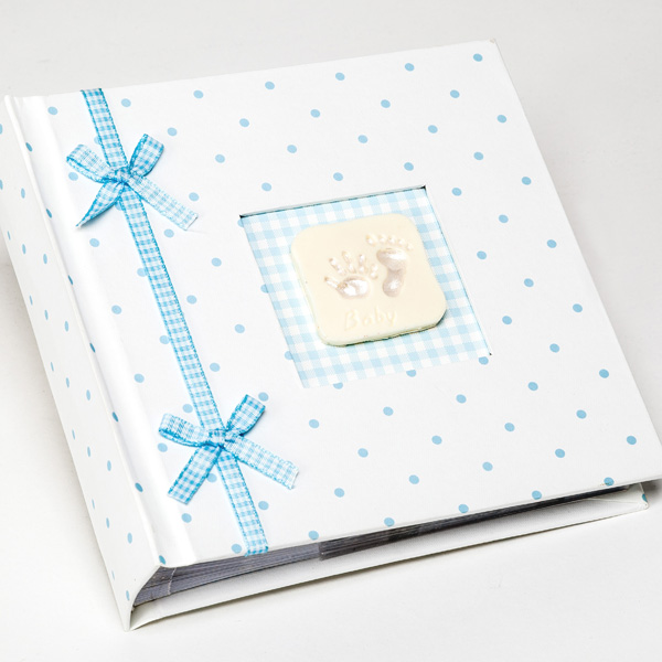 Hand and Footprint Baby Boy Photo Album