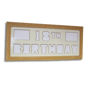 Happy 18th Birthday Create a Pix Mount Photo Frame