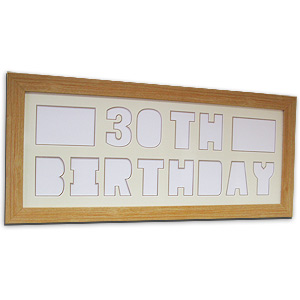 happy 30th Birthday Create a Pix Mount Photo Frame