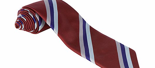 Harlaw Academy Unisex Tie, Maroon/Blue