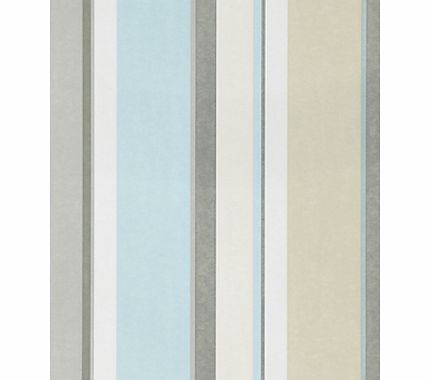 Bella Stripe Wallpaper, Eau de Nil,