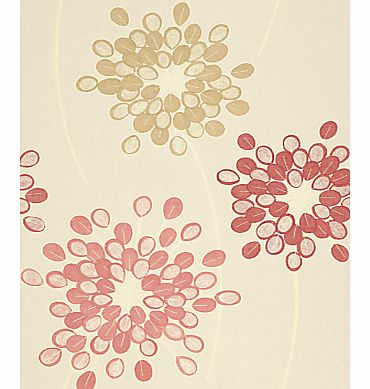 Kerria Wallpaper, Red 30703