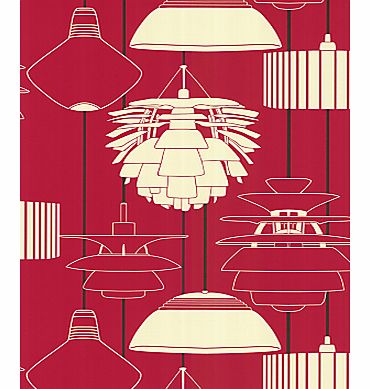 Wallpaper, Illuminate 75621, Red