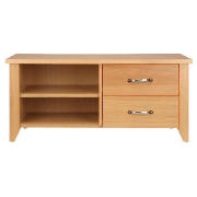 2 Drawer 2 Shelf Tv Unit, Oak