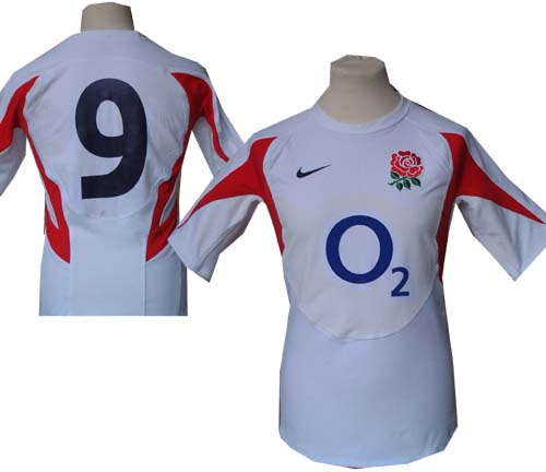 Harry Ellis - England No. 9 match worn shirt v Wales 17th Mar 07 and#8211; 2nd Half