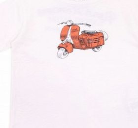 Vespa T-shirt - White `12 years