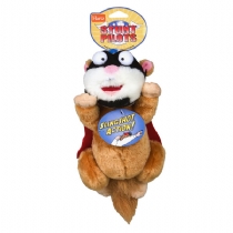 Stunt Pilot Dog Toy Squirrel