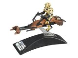 Kashyyyk Clone Scout on Speeder Bike - Star Wars Die Cast Titanium Series