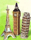 Hasbro Puzz 3D 3 in 1 Mini European Landmarks