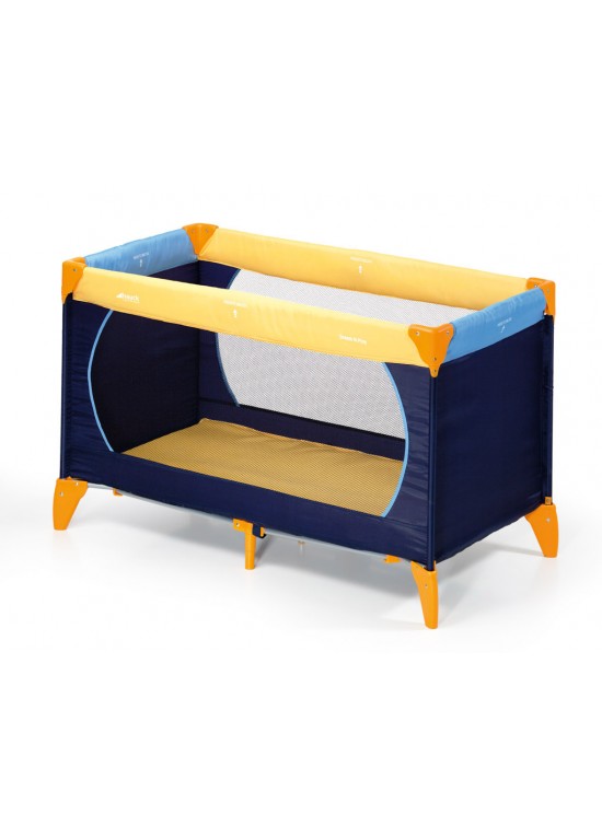 Hauck Dreamn Play Travel Cot-Yellow/Blue