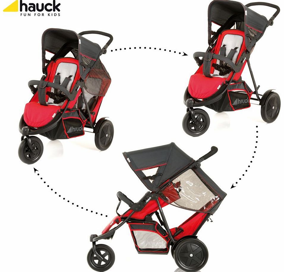 Hauck Freerider Twin Pushchair Red 2014