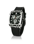 Mangusta - Women` Black Rubber Strap Chrono Watch