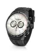 Haurex Red Arrow Black Rubber Strap Chronograph Watch