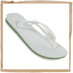 Brasil Flip Flop White