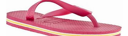 kids havaianas pink brasil logo girls junior