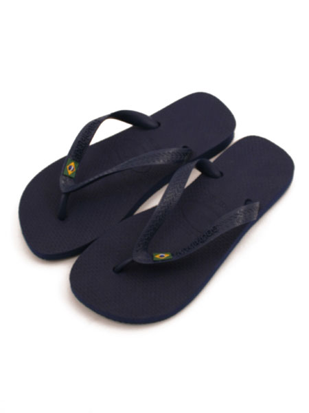 Havaianas Navy Blue Top Bandeira Flip Flops