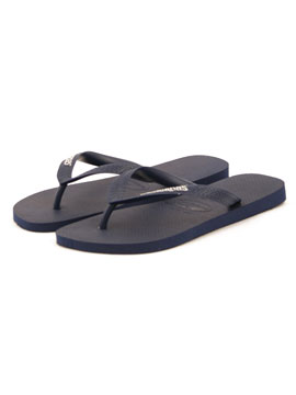 Havaianas Navy Logo Flip Flops