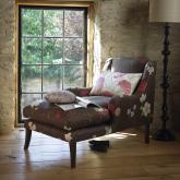 haven Chaise Longue - Amelia Natural - Dark leg stain