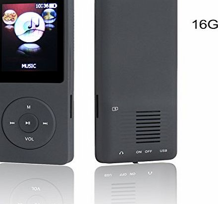 HccToo Music Player, 16GB Portable Lossless Sound MP3 Player and Expandable MicroSD Slot Support 32GB (Black)