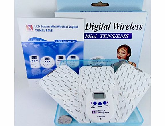 HCW Healthcare World Mini Tens Machine Wireless amp; 2 Extra Pads