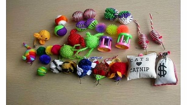 Grab bag 20 pieces cat toys bag