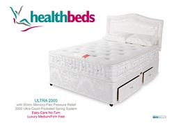 Health Beds Ultra 2000 Memory Flex 50mm Small