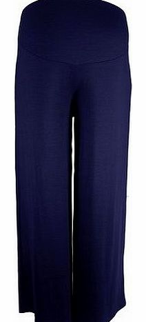 Heavenly Bump Maternity Palazzo Trouser - Jersey, Navy Navy 12