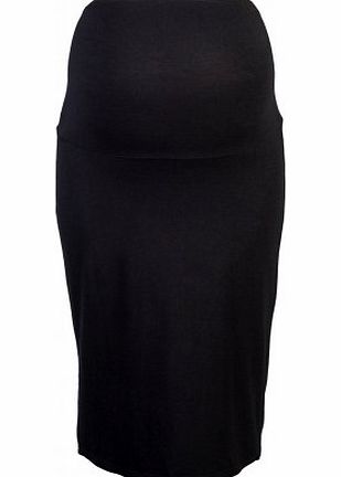 Heavenly Bump Maternity Wiggle Jersey Pencil Skirt - Black 12