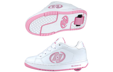 heelys Glitter White/Pink Size 3