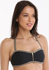 Heidi Klein, 1295[^]260264 Bridgehampton Binding Bandeau Top - Black