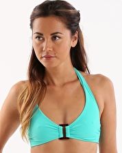 Heidi Klein, 1295[^]242945 Sitges Rectangle Halter Top - Green