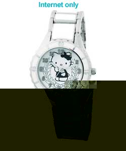 hello kitty Watch with White Enamel Strap