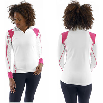 Ladies Bullet Half Zip L/S Base Layer aw08