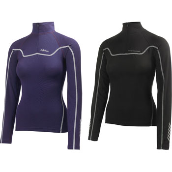 Ladies Dynamic Half Zip Long Sleeve Base Layer