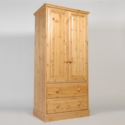 Hemingway Pine Double Wardrobe with 2 Drawers