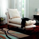 henley Chaise Longue - Kenton Hopsack Jet - Dark leg stain