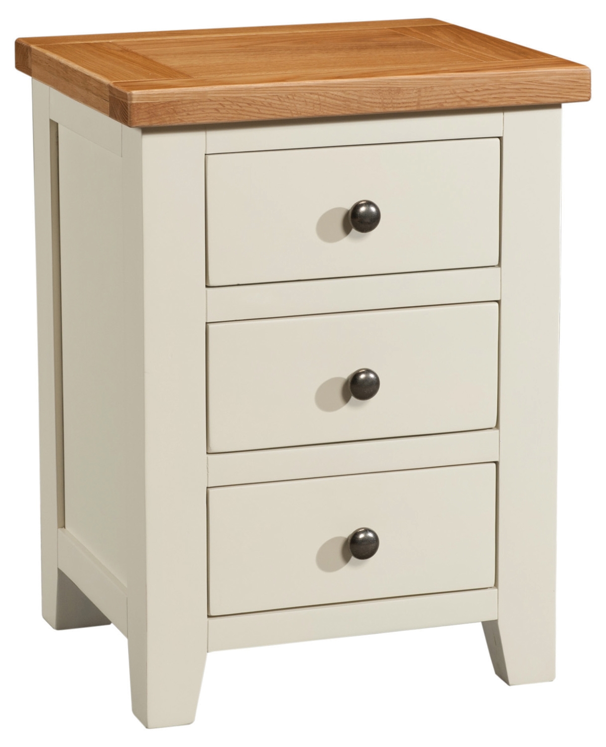 Henley Painted 3 Drawer Bedside Cabinet