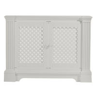 Radiator Cabinet - White Lacquered Medium Size 1198x900mm