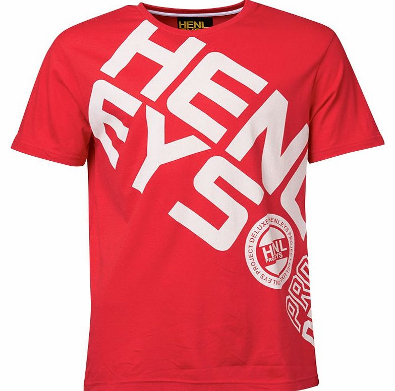 Mens Artemis T-Shirt Tomato Red/White