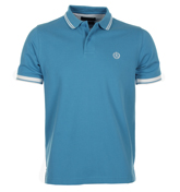 Byron Sky Blue and White Polo Shirt