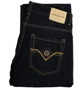 Dark Denim Boot Leg Jeans - 32`