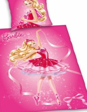 Herding 441024077 Barbie Bedding Set Pillow Case Cover: 70 x 90 CM Duvet Cover 140 x 200 CM 100 Cotton Renforce