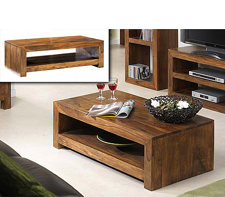 Laguna Sheesham 1 Shelf Coffee Table