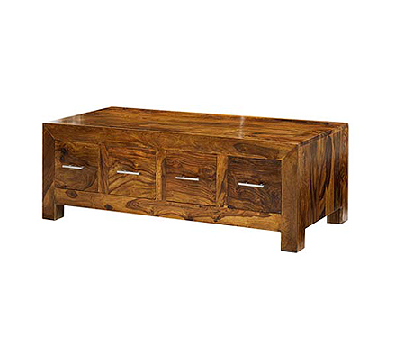 Laguna Sheesham 8 Drawer Coffee Table