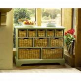 Green Farmhouse Chest - 10 Drawer