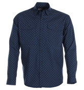 NVA Navy Dot Chambray Shirt