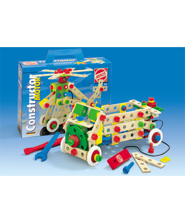 Heros Wooden Toys Motorised CONSTRUCTOR SET.