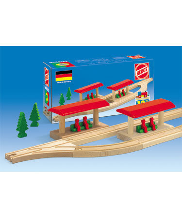 Heros Wooden Toys Track STATION PLATFORM.