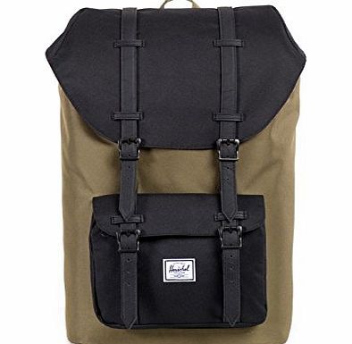 Herschel Casual Daypack, 20 cm, 23.5 Liters, Army/ Black PU