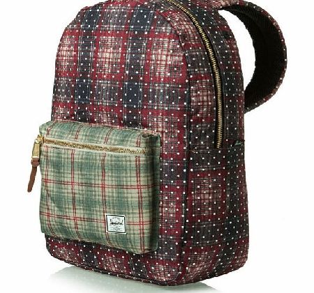 Herschel Settlement Backpack - Rust Plaid Polka